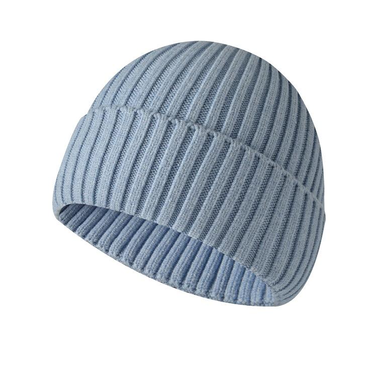 Thickened Knitted Hat Autumn and Winter Warm Wool Hat Outdoor Sports Cycling Hat Cold Hat