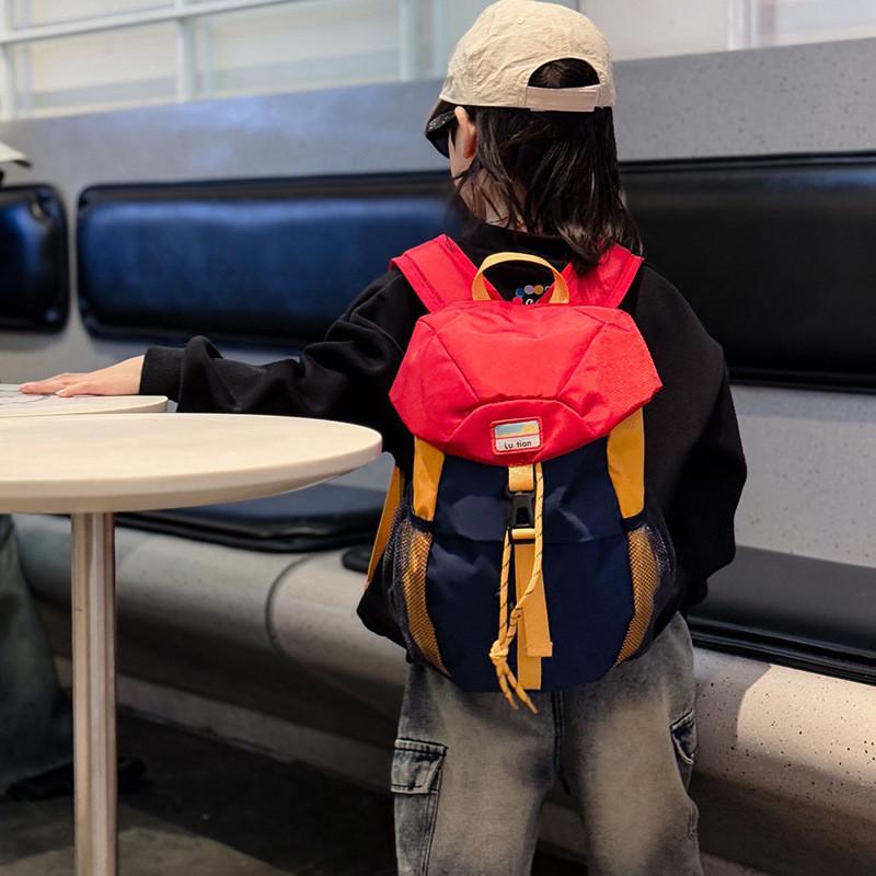 Contemporary And Durable Kids Backpack With Letter Design For School And Travel