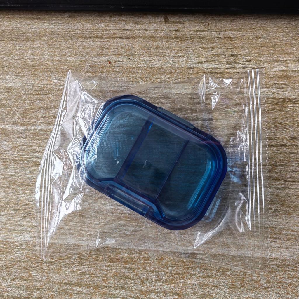 Portable Mini Pill Organizer 3-Compartment Travel Pill Case Compact Daily Medicine Storage Box Lightweight Pocket-Sized
