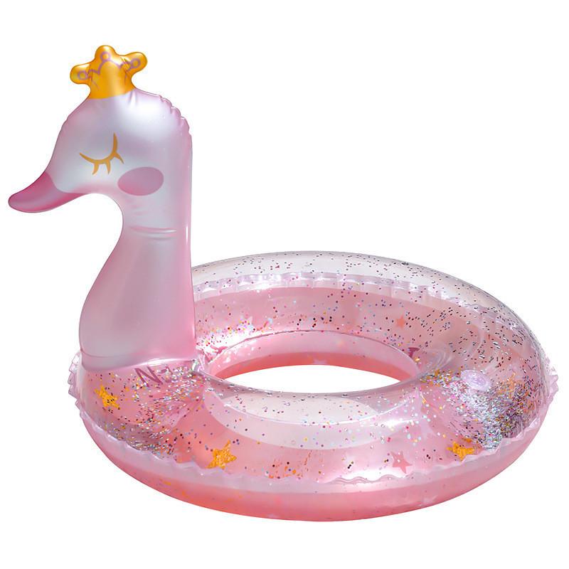 

Circle Childrens Swimming Sequin Crown Pink Swan Shape Cute Girl Water Toy Small