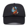 Lucky Koi Baseball Cap Cartoon Fish Printing Teens Hat Fashion Summer Adjustable Mesh Breathable Snapback Hats Gorras