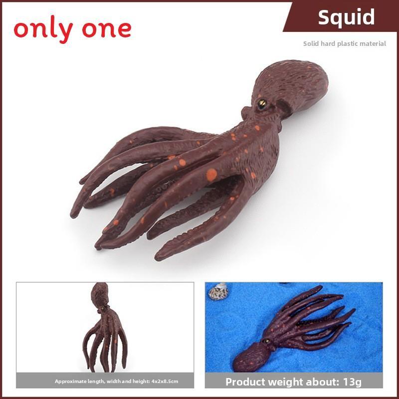 Sea Creature Sea Slug Squid Pvc Model Ornament For Aquarium Office Decoration
