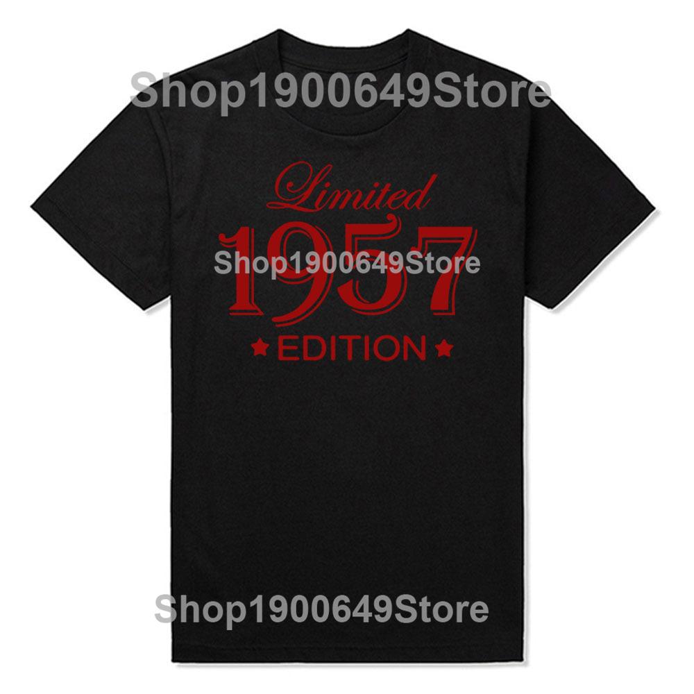 New Men Summer Style Limited Edition 1957 T Shirt Oversize Printed Casual Tee shirt Casual Short Sleeve Vintage Couples TShirt