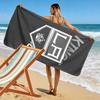 "LA Kings Logo with Crown Design" Patterned beach towel quick dry perfect for travel outdoor sports jogging the beach and swimming