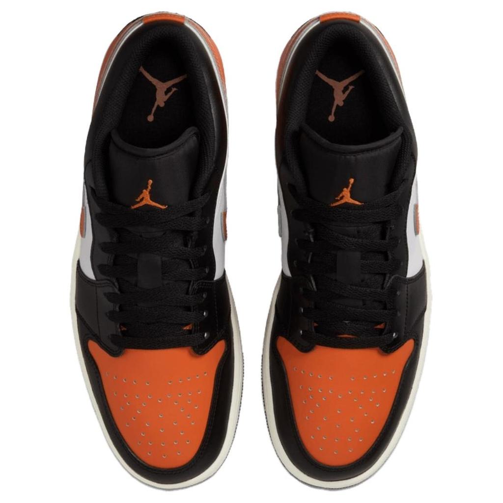 Air Jordan 1 Low Shattered Backboard Alternate Unisex Sneakers Black Starfish White 553558-081