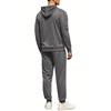 Men's Sweatshirt Suit Men's Solid Color Casual Sports Suit Sweatshirt Suit