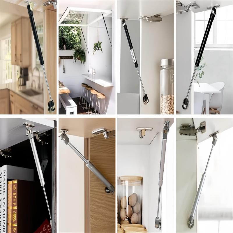 4/6-pack Möbelskåpsgångjärn 30N-200N Gasfjädrar Skåpsgångjärn Gasfjäder Stöd Köksskåpsdörrar Lock Lyft Pneumatiskt Stöd