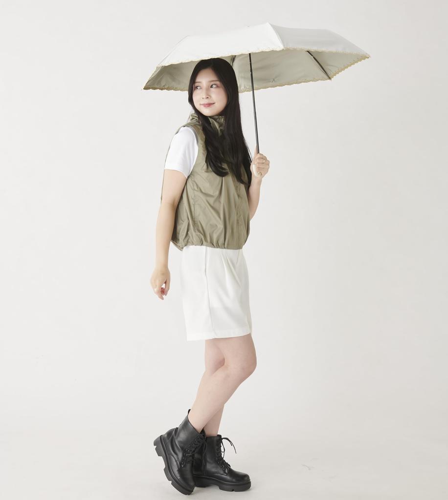 Esta Folding First Class Sun UV For Sun and Pearl Heat [Moonbat] Parasol, Umbrella, Protection, Protection, Rain, Sparkling, Finish, Cut,