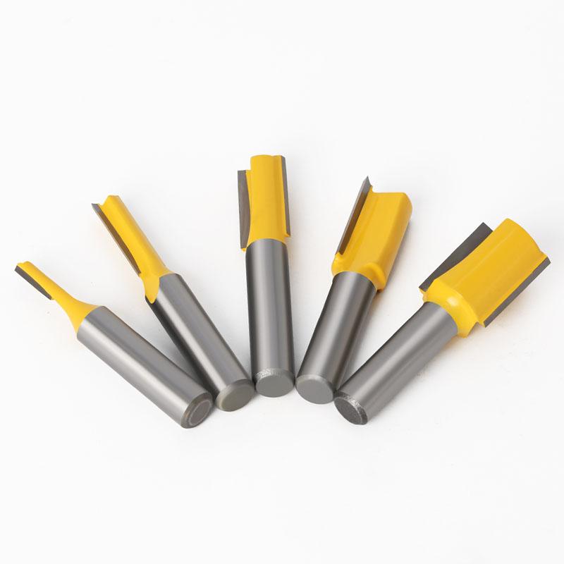 1/5 buc 8mm tijă dreaptă set de freză pentru prelucrarea lemnului freză dulgher 3/6/10/12/16mm diametru de tăiere