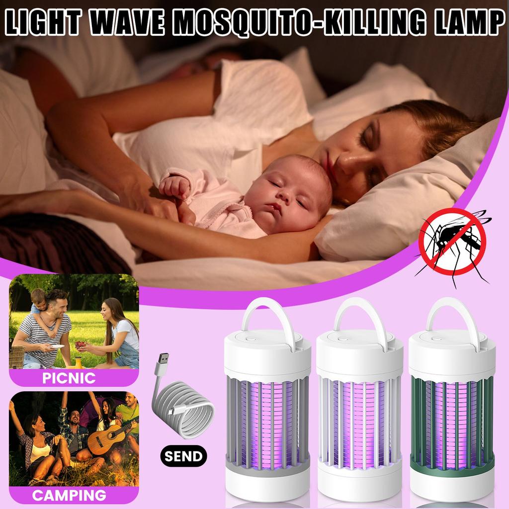 Outdoor Electric Insect 3000V High Power Control, Rechargeable Home, Kitchen, Patio, Backyard