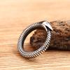 Vintage Simple Norse Ouroboros Rings For Men Women Stainless Steel Punk Biker Animal Snake Ring Fashion Jewelry Gifts
