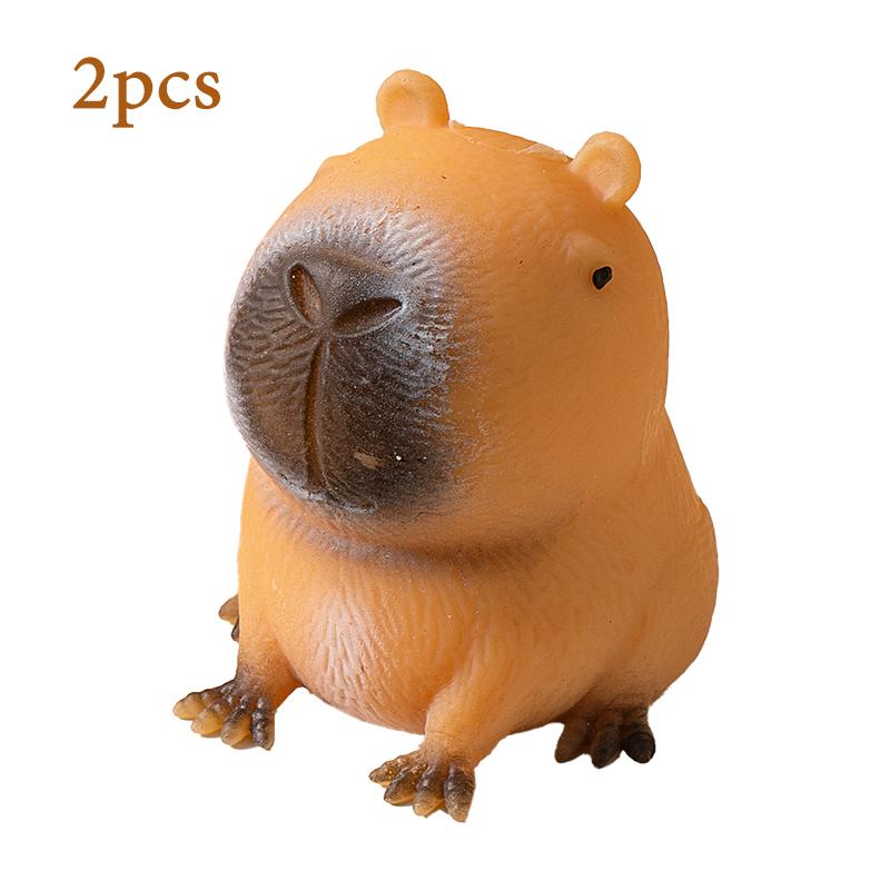 Einzigartige Capybara Quetschspielzeuge Schnelles Zurückfedern Quetsch-Stressball Cartoon-Tier Spielzeug Gastgeschenke Schreibtischdekoration Geschenk Für Kinder