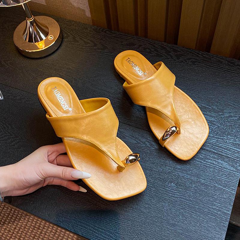 Fashion 2025 Summer Flip Flops Women Clip Toe Flat Sandals Beach Slides Female Outside Thong Sandalias Mujer Slipper Shoes Ladies Jandal