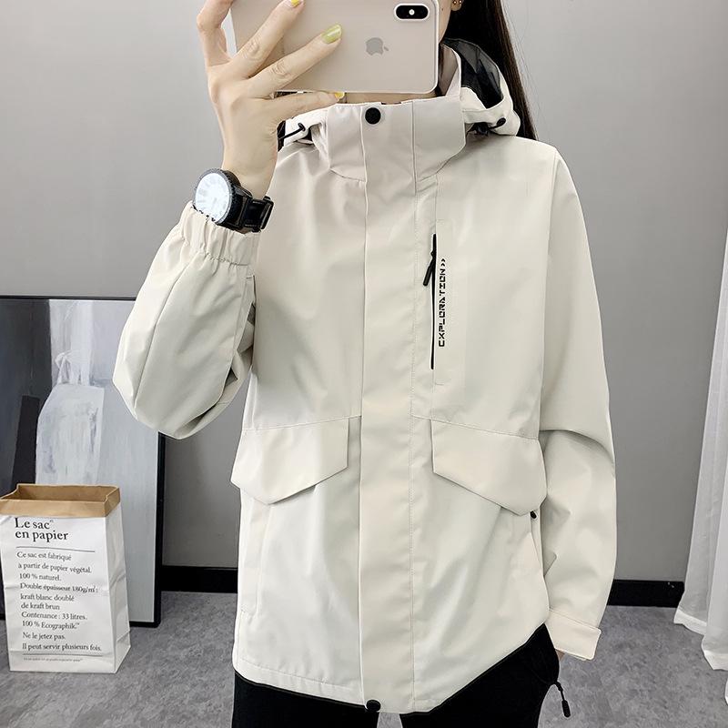 Women's Outdoor Hooded Waterproof Windbreaker Jacket