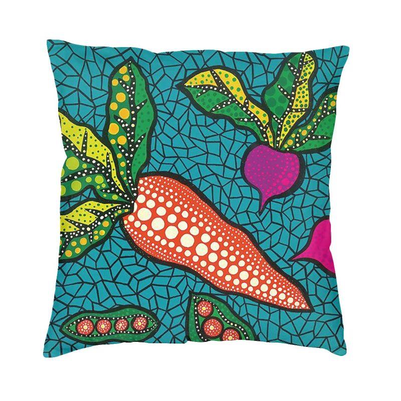 Yellow Yayoi Kusama Pumpkin Cushion Cover Minimalis Modern Soft Cute Pillow Cases Decoration Salon