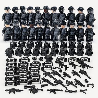 Militär Jeep Auto SWAT Specia Force Soldaten Waffe Bausteine ​​Kit Ziegel Sets Klassische Waffen Modell Kinder Spielzeug