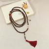 Chinese Style Wenge Gourd Women's Necklace - Versatile Diagonal Back Chain Accessory