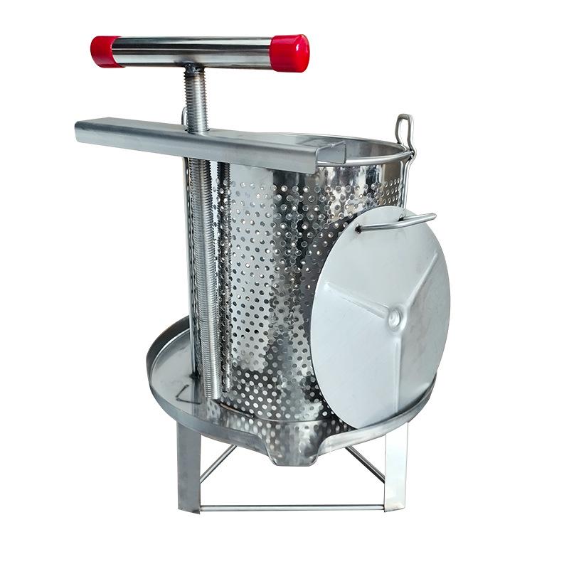 Kompaktowa wyciskarka do wosku i soków ze stali nierdzewnej: Prasa do miodu, owoców i warzyw