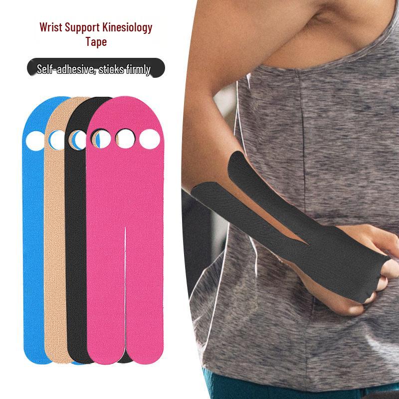 Pre-cut Irregular Shape Elastic Kinesiology Tape for Inner & Outer Wrist Sports Support