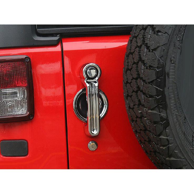 For Jeep Wrangler JK 4DR 2007-2017 Bright Chrome Exterior Side Door Bowl Cover