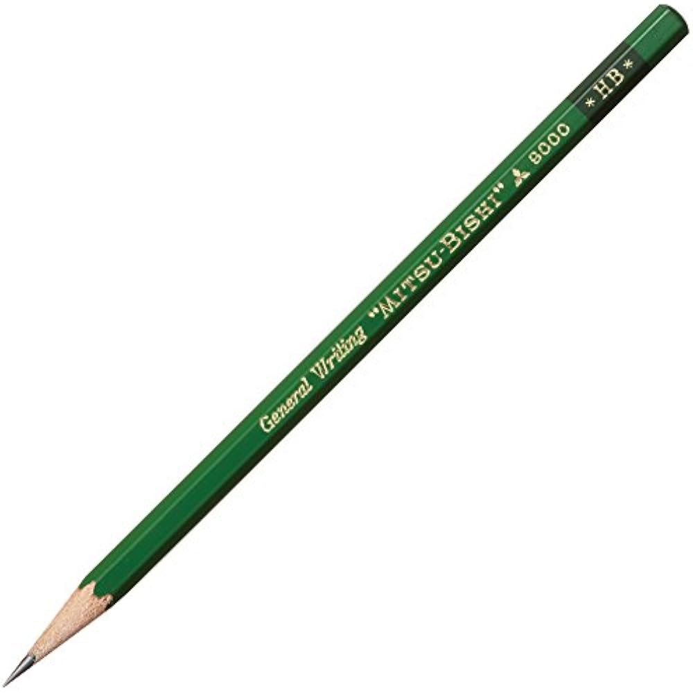 Mitsubishi Pencils, Pencils, Office Pencils, 9000 HB, Pack of 12, K9000HB