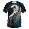 Sull T-Shirts Beer Horror Skeleton 3D Print Streetwear Men Women Fashion Oversized Short Sleeve T Shirt Male Tees Tops Clothing