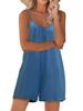 2026 Solid Color Women's Strappy Jumpsuit - Summer Casual European American Style Romper Pants