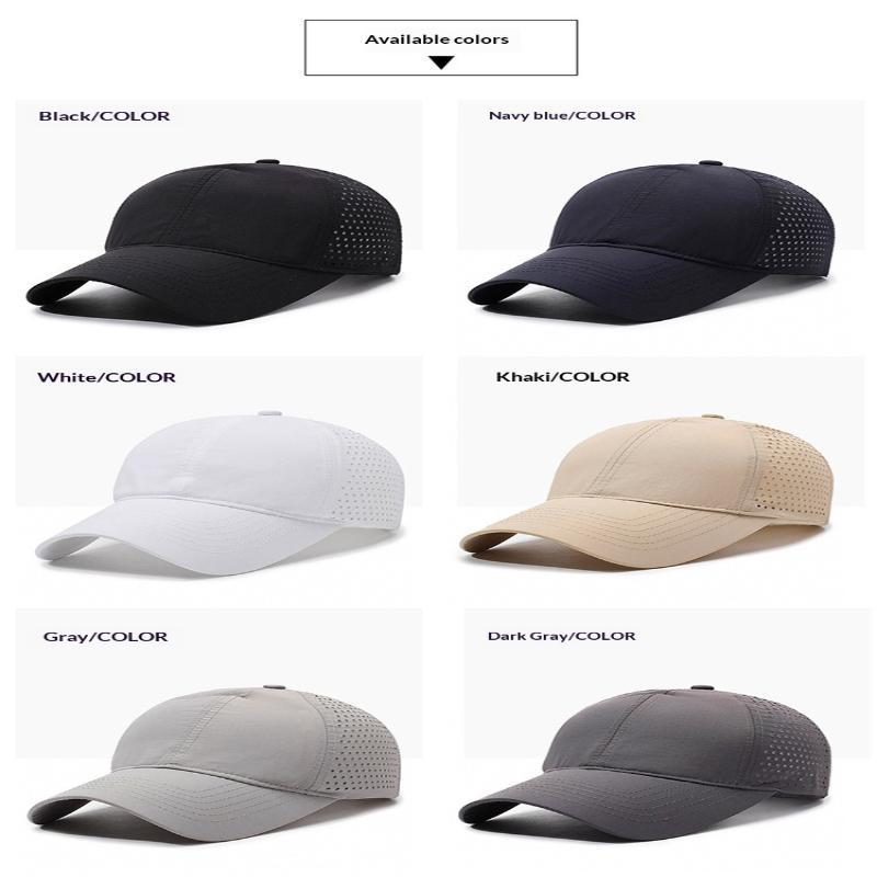 Quick Dry Breathable Baseball Cap With Perforated Mesh Uv Protection Perfect For Running Hiking Outdoor Sports