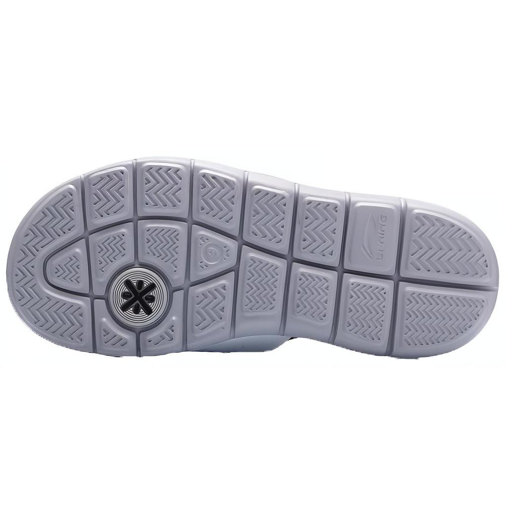 New LINING WoW7 Wade Light Fashion Slide Sandal   White/Black/Gray AGAP009-1
