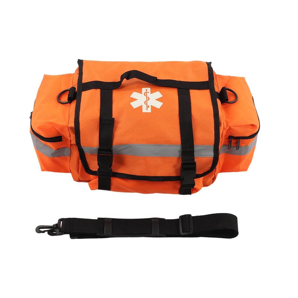 Trauma Bag Orange Portable Large Capacity Oxford Cloth Outdoor First Aid Trauma Emergency Bag Home Medical Bag