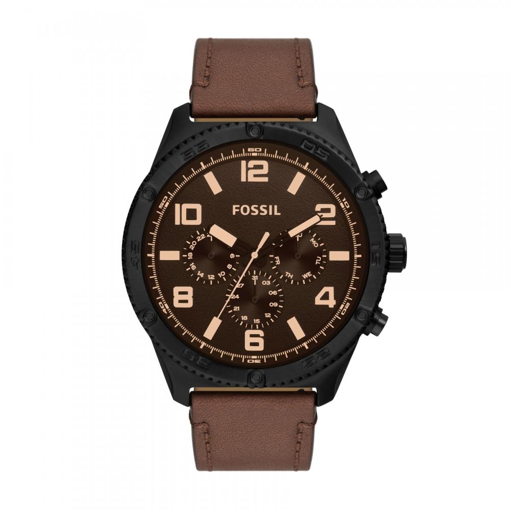 

Мужские многофункциональные часы Fossil Brox, черные из нержавеющей стали