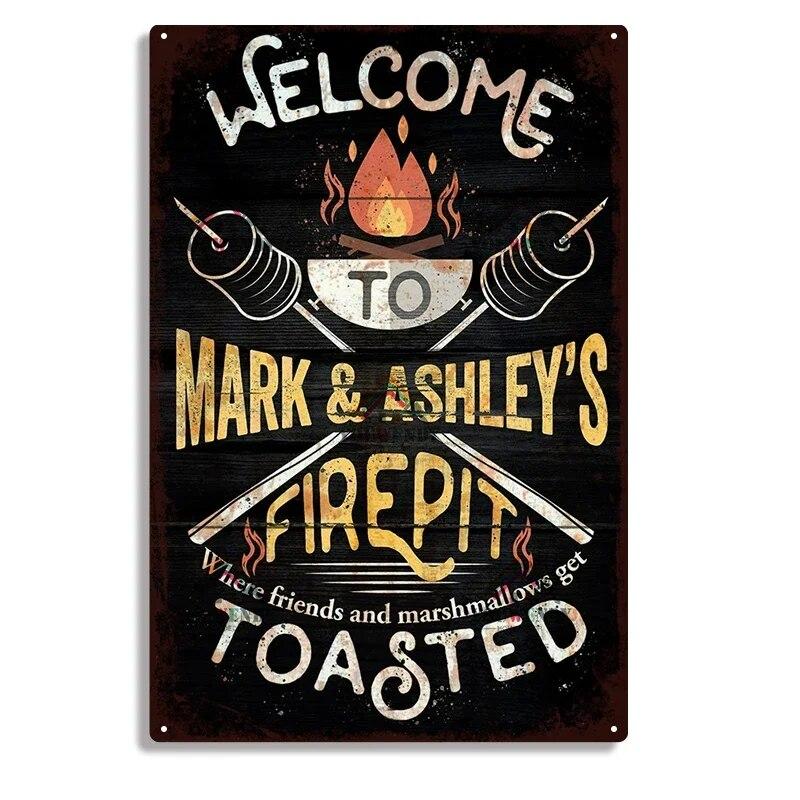 Hisun Tin Sign Retro DADS BBQ Metal Tin Signs Decorative Plaque Wall Decor for Barbecue Bar Pub Kitchen Party Zone Vintage Metal Plate