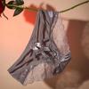 Satin Ice Silk Bow Hollow Triangle Panties - Women's 2025 Hot Style