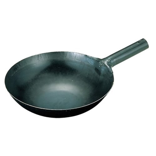 Yamada Industrial Co., Ltd. Iron Hammered Chinese Saucepan, 24cm (1.2mm Thick)