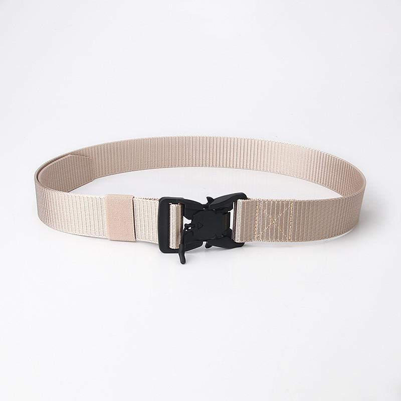 

Mens Fashion Casual Canvas Belt With Multifunctional Buckle For Everyday Wear бежевый
