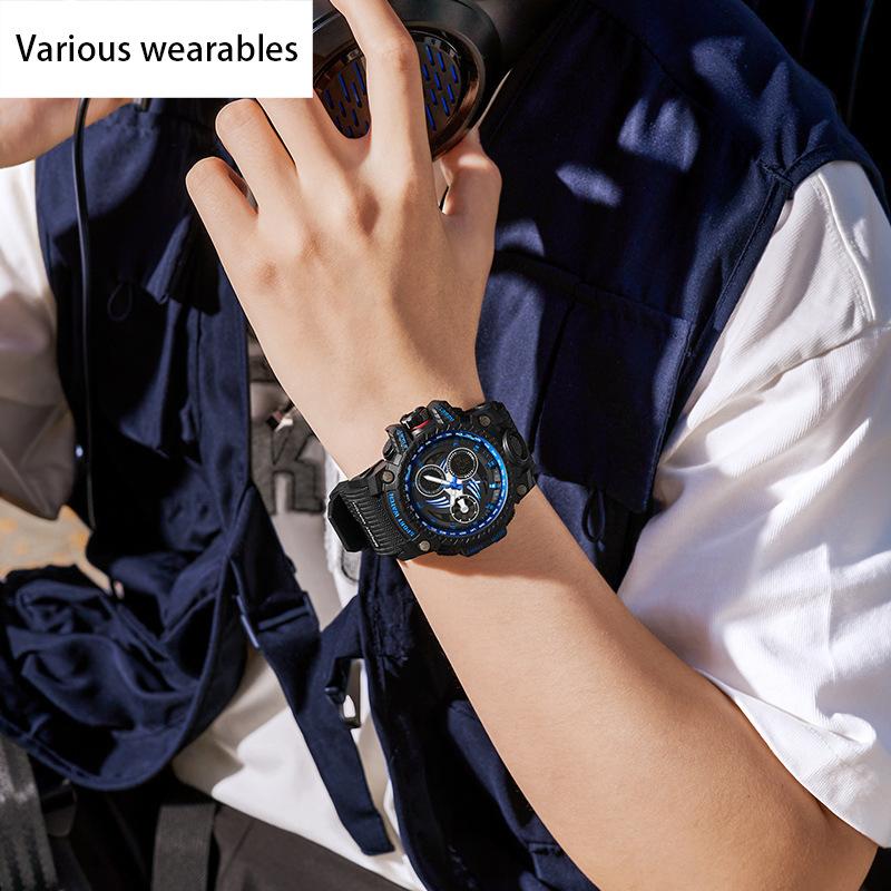 New Youth Electronic Watch Luminous Waterproof Fashion Wind Shockproof Alarm Clock Men's Watch