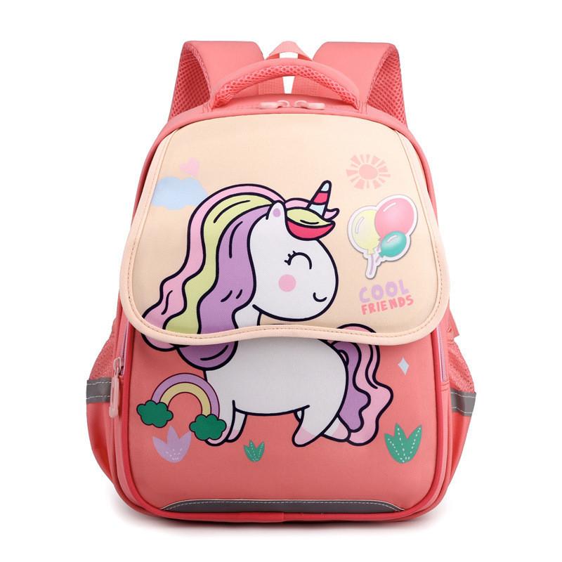 Adorable Kids School Backpack With Cute Cartoon Design And Lightweight Large Capacity For Boys And Girls