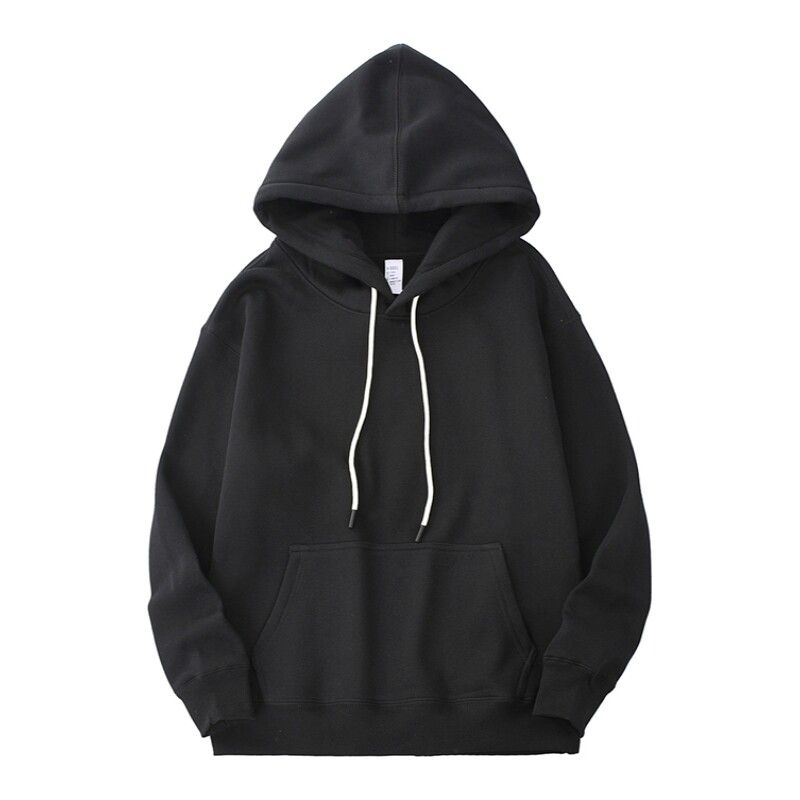 Retro Heavyweight Sweatshirt for Men, Autumn and Winter Style, Fleece-Lined, Thickened, Hooded Pullover, Export Quality, Warm Trendy Brand Jacket