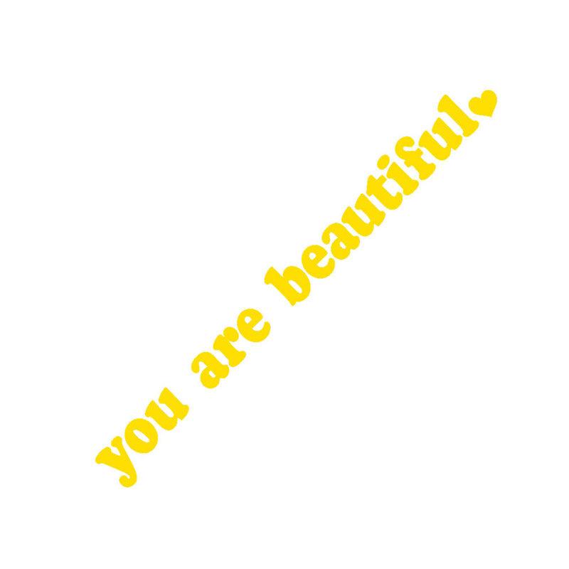 Decorative Car Sticker For Rearview Mirror You Are Beautiful Waterproof Sticker For Cars And Motorcycles car accessories