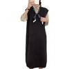 H2four Long Knit Vest Dress with Solid Layered Perfect for Office Winter Women's V-Neck, Ribbon, Sleeveless, Warm, Figure-Flattering, Slimming,
