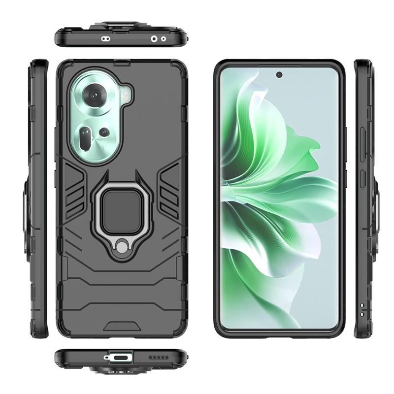 For Oppo Reno 11 5G Case Anti Shock Kickstand Magnet Armor Phone Cases for Oppo Reno11 5G Global CPH2599 6.7" Back Cover Fundas