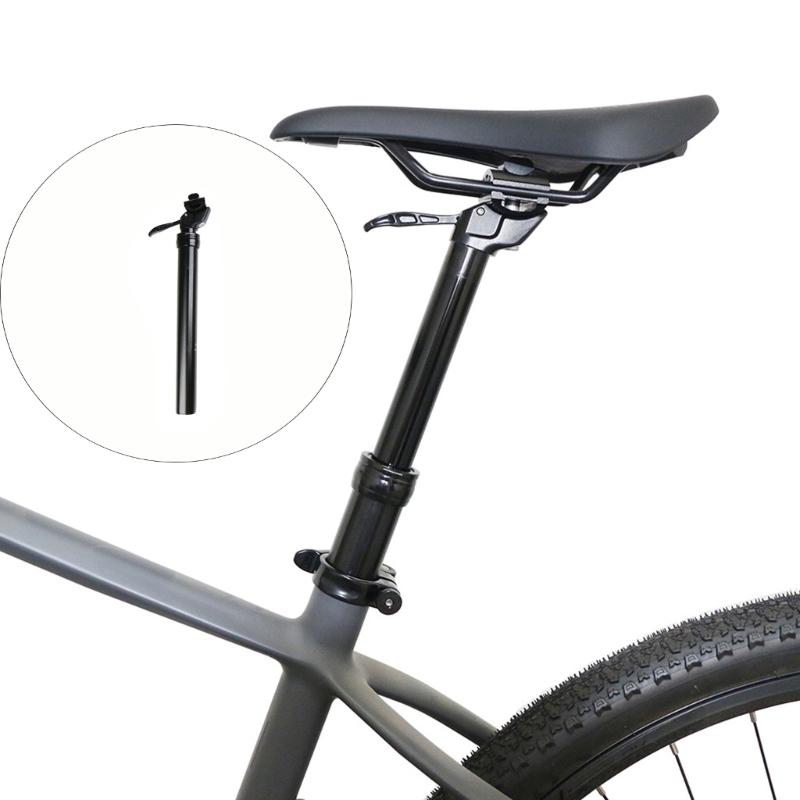 Bicycles Shock Absorption Seatpost Aluminum Alloys Bike Seatpost Hand Controlled Dropper Hydraulic Seatpost Enduring