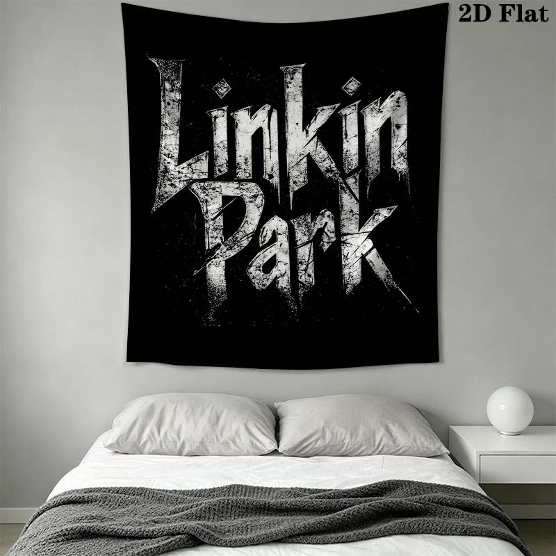 Linkin Park Wall Tapestry Aesthetic Wall Hanging Printed Fabric Blanket Decorative Tapestries for Bedroom Living Room Home Decor
