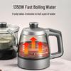 Pure Titanium Automatic Twin Inlet Hot Water Kettle for Tea Table Integration
