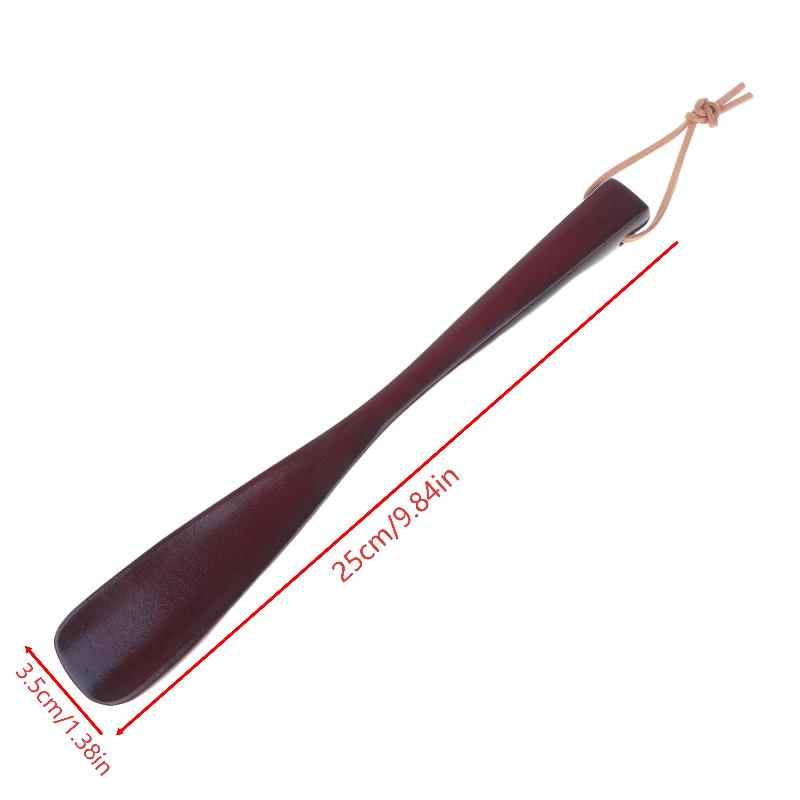 Long Handle Wooden Shoehorn Hanging Shoe Horn Easy Remover Shoehorn Lifter Easy On Off Wood Seniors Put On Shoes Tools