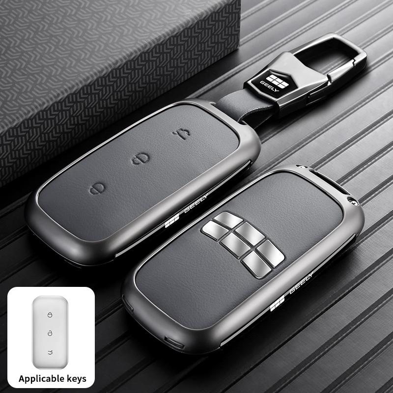 Car Key Protector for Geely EX5 Key Fob Case Zinc Alloy Full Protection Shockproof Heavy Duty Starray EM-i E.MAS 7 Accessories