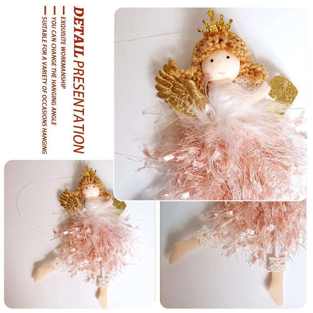 Pandantiv Înger de Crăciun Papusa de Plus Ornamente pentru Pomul de Crăciun Decor pentru petreceri acasă Decorat pentru Crăciun Copii Cadouri de Revelion