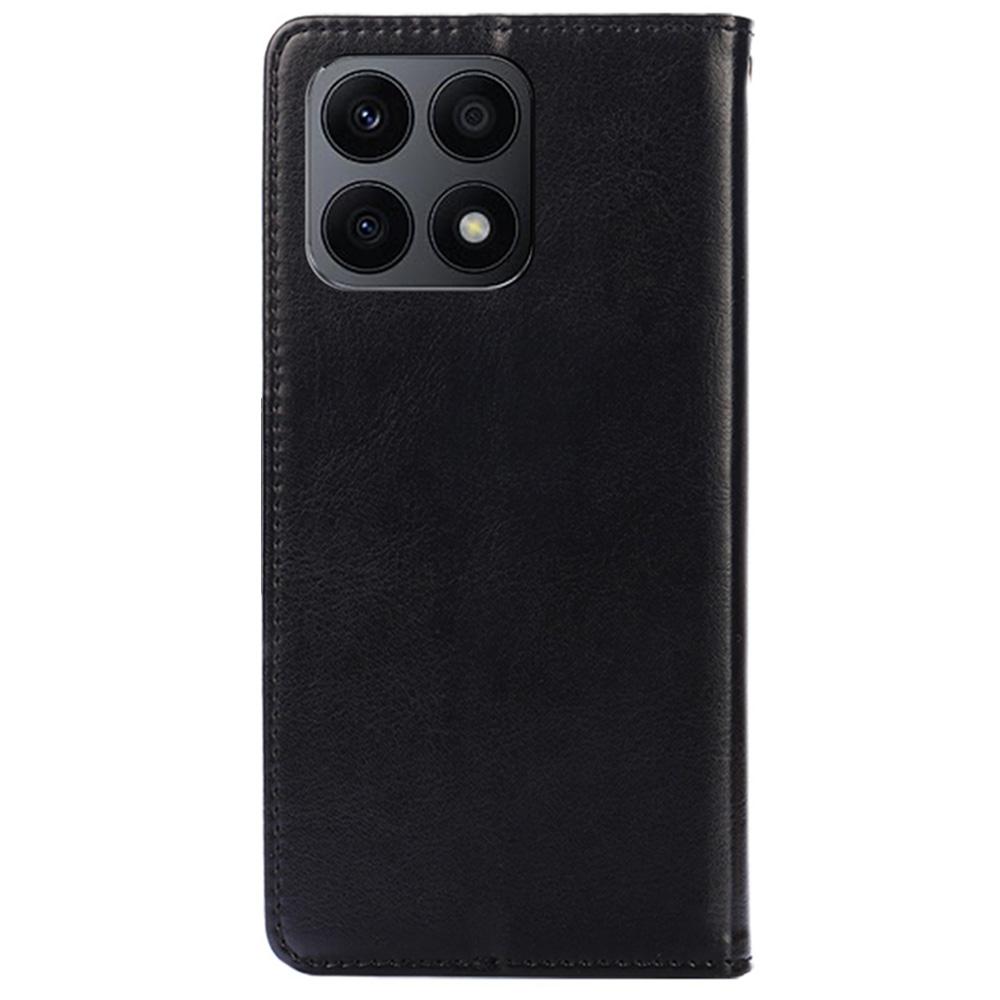 For Honor X8a 4G Shockproof Leather Wallet Phone Case Folding Stand Cover