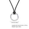 Viking Rune Mobius Pendant Necklace for Men Women, Stainless Steel Infinity Statement Charm, Norse Mythology Jewelry Gift