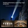 Portable USB Rechargeable LED Flashlight Dual Light Modes 1200mAh Battery Torch for Camping Hiking Home Emergency